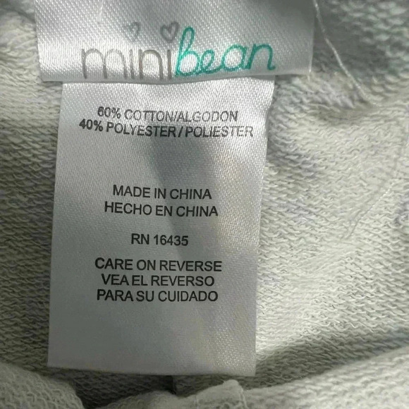 Mini Bean green and gray dinosaur set baby boy sweats fall winter (Size 3/6 M) - Picture 8 of 8